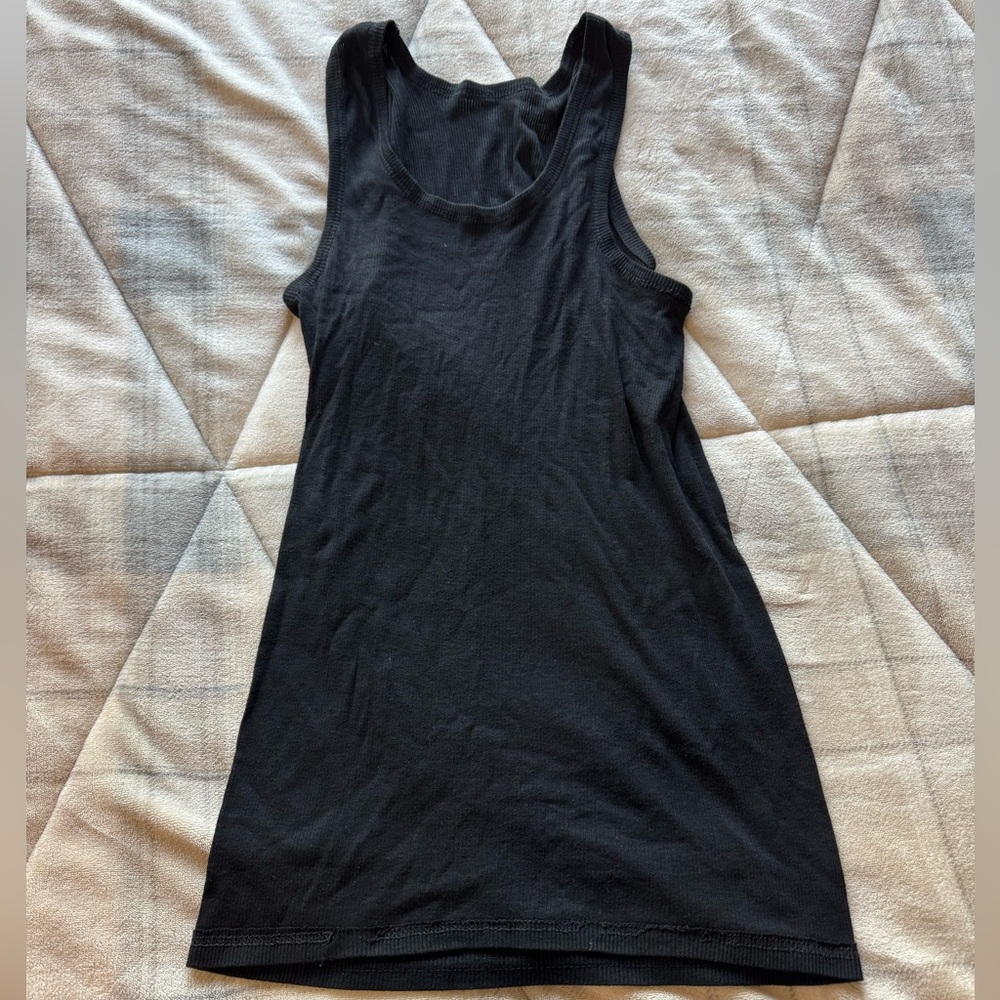 Men’s Black “Wife Beater” Tank Top Black- Size Medium (6 AVAILABLE!)